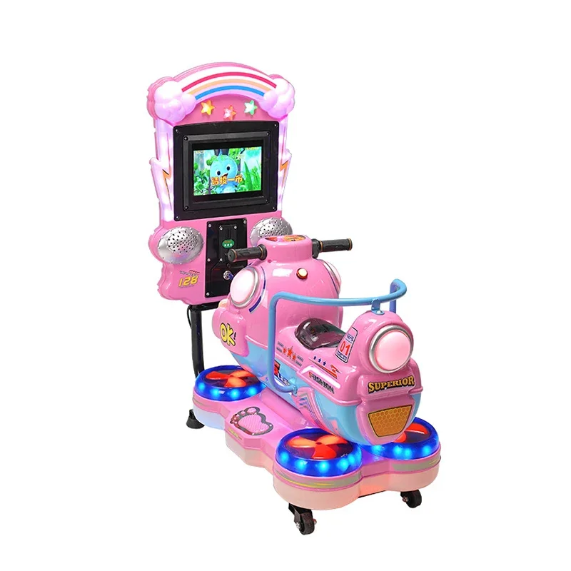 Coin Operated Kiddie Ride - 2024 MP5 スクリーン子供のコイン式ゲームロッキングカーアミューズメントマシンキディライド