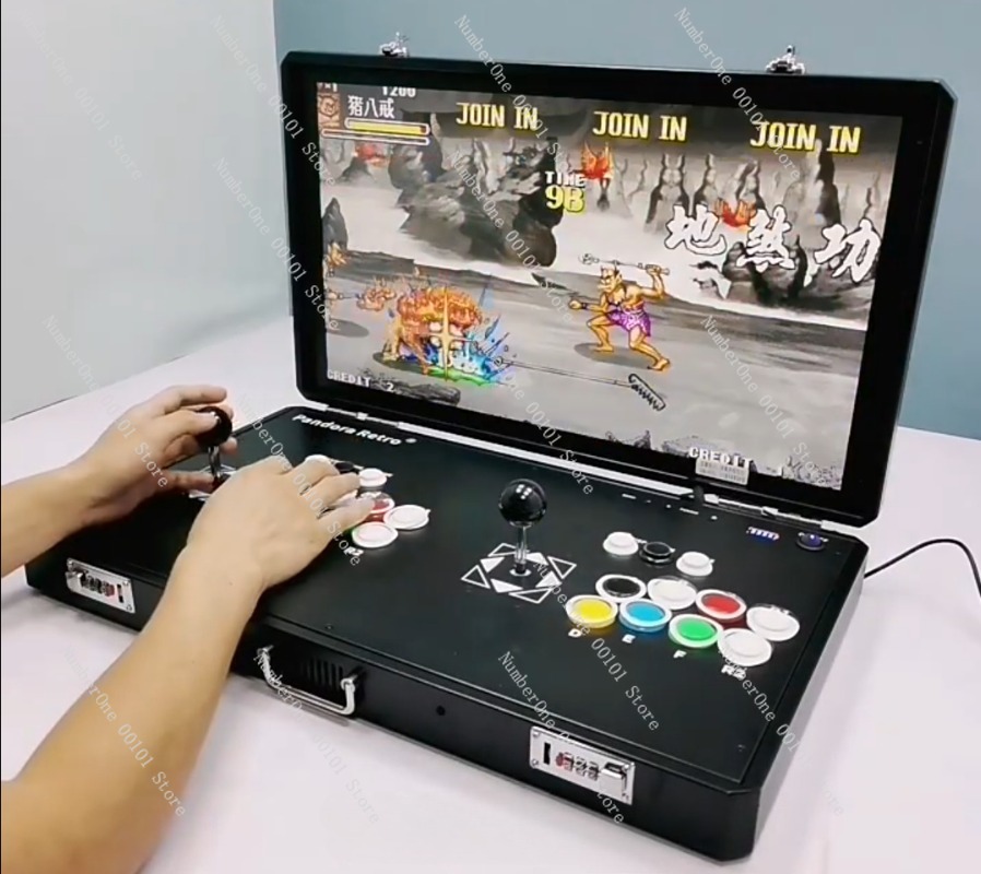 Arcade Vibes - ポータブルレトロアーケードゲーム機、デュアルジョイスティックコントローラー搭載対戦型ゲーム機（内蔵ゲーム＆TV出力付き）、携帯型おもちゃ