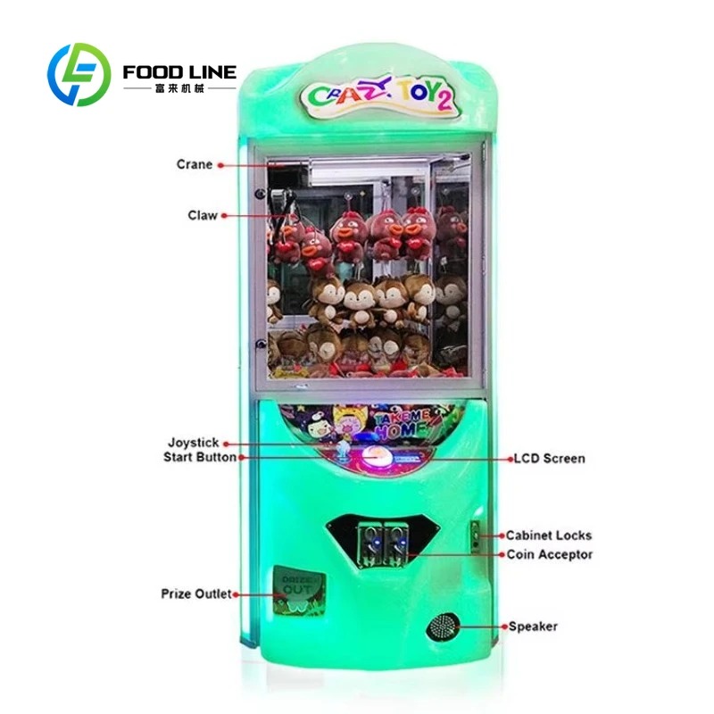 カスタマイズ可能なコイン式アーケードクレーンゲーム機（紙幣識 - Arcade Toy Vending Machine のレビューと価格
