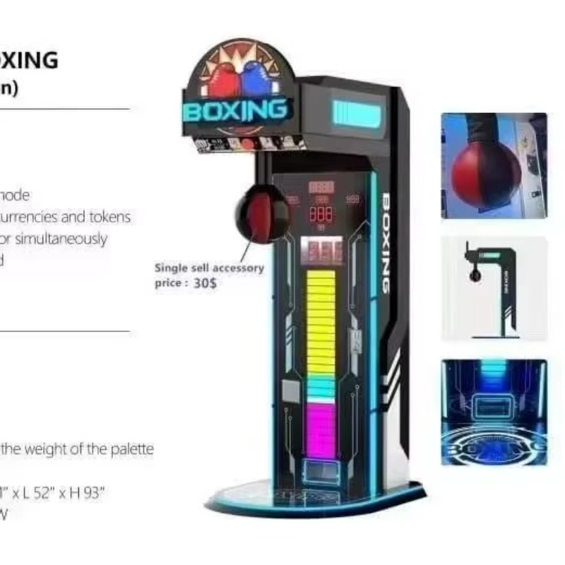 工場直販のボクシングマシン。屋外用、コイン式アーケードゲーム - Arcade Vending Machines のレビューと価格